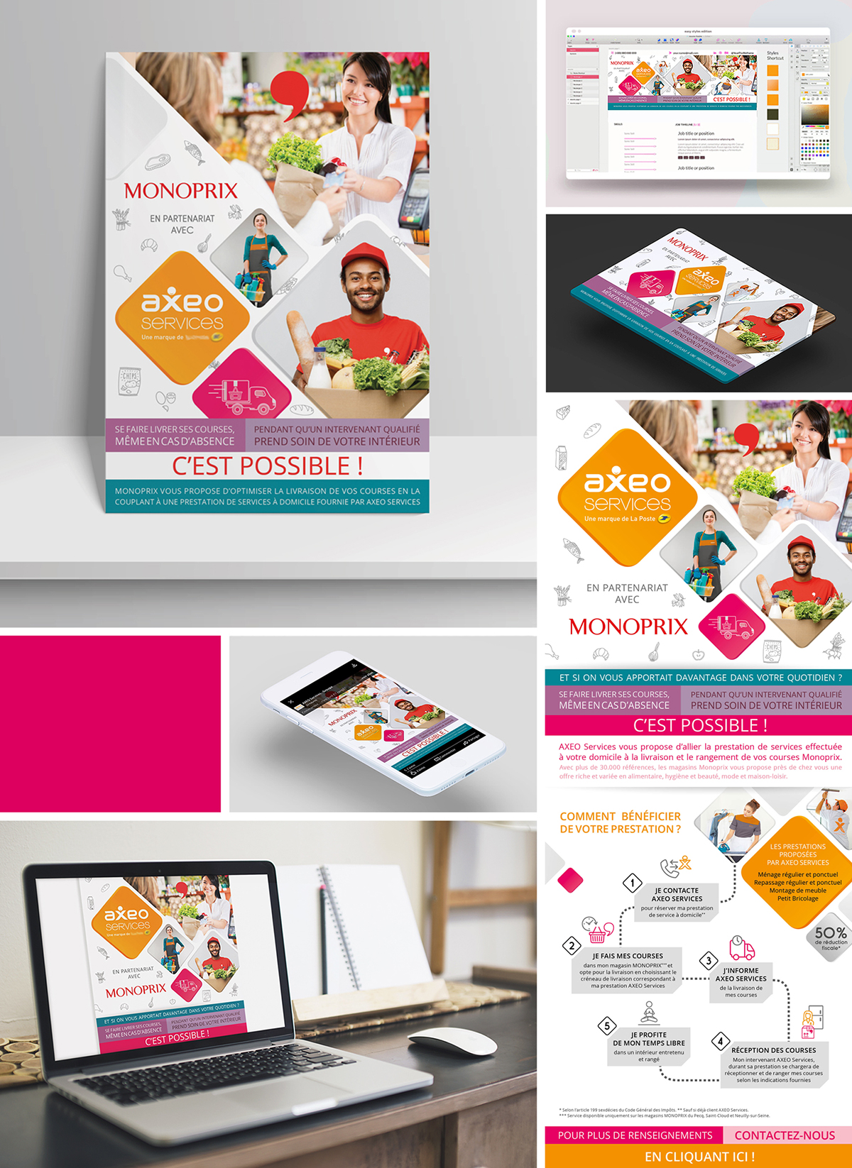 Jane et Bernie – Visuels de Monoprix Jane et Bernie - Visuels de Monoprix